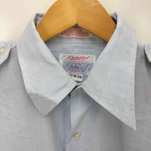 クレイトン CREIGHTON 70s USA製襟芯ミリタリーシャツ メンズ  16-34